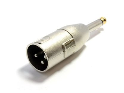Переходник Jack mono 6.3(штекер) - CANON XLR(штекер) микрофонный