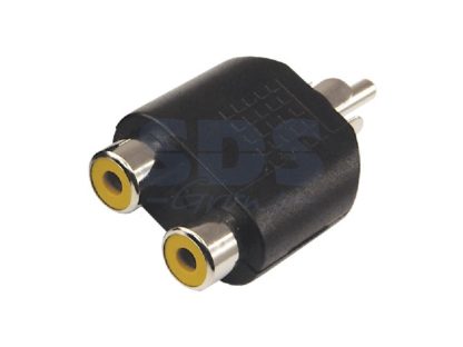 Переходник RCA (штекер) - 2RCA (гнездо)