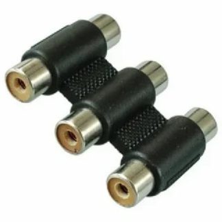 Соединитель 3RCA (гнездо) — 3RCA (гнездо)