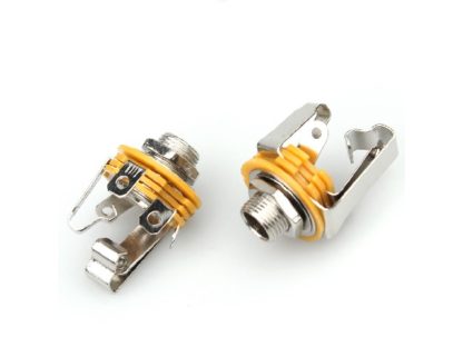 Терминал Jack 6.3(гнездо)  металл на корпус (43-015)