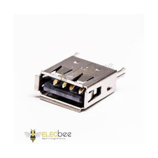 Терминал USB A(гнездо) короткий (выводы вниз)