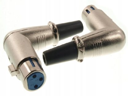 Разъем CANON XLR(гнездо) микроф.металл Угловое
