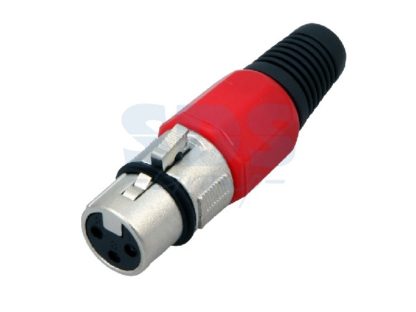 Разъем CANON XLR(гнездо) микроф.цветн.(черное.красное.синее) (45-005)