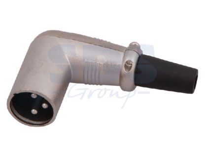 Разъем CANON XLR(штекер) микрофонный металл угловой