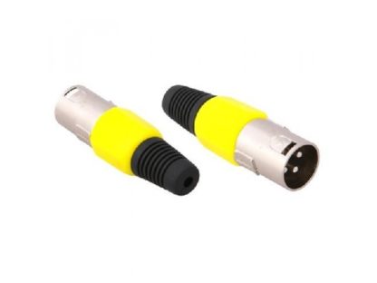 Разъем CANON XLR(штекер) микрофонный цветн. черный.красный.синий (45-008)