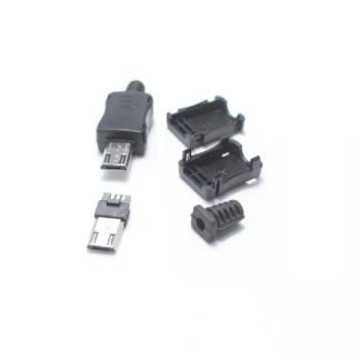 Разъем MicroUSB (штекер)  на кабель (06-040)