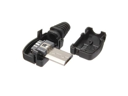 Разъем MicroUSB (штекер)  угловой