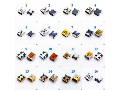 Разъем MiniUSB системный разъем ассортимент