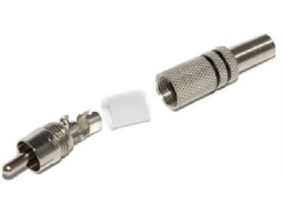 Разъем RCA (штекер) металл под винт (44-024)