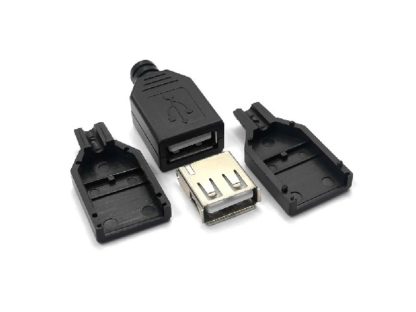 Разъем USB A(гнездо) на кабель (40-002)