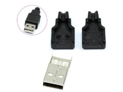 Разъем USB A(штекер) на кабель (40-001)