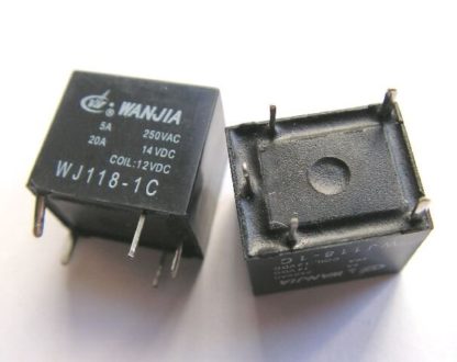 Реле WJ118-1c 9V 5A (mini) электромагнитное