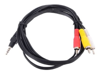 Jack 3.5(m) угловой — 3xRCA(m)