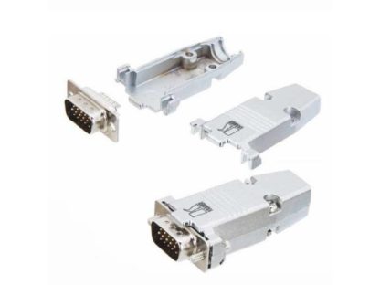 Штекер VGA 15pin, на кабель,пластик, разборный (40-008)