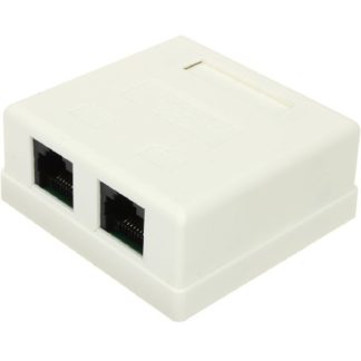 Розетка LAN RJ45(8P8C) Компьютерная накладная двойная