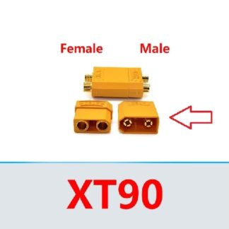 Разъем питания XT90 штекер + гнездо, 2pin на кабель