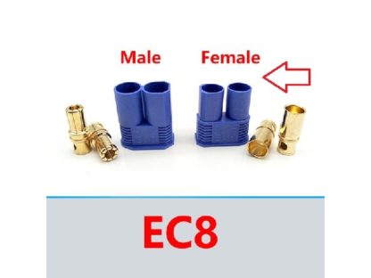 EC8 гнездо, Разъем питания 2pin на кабель