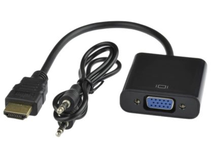 Конвертер HDMI(штекер) - VGA(гнездо) + AUX  H177