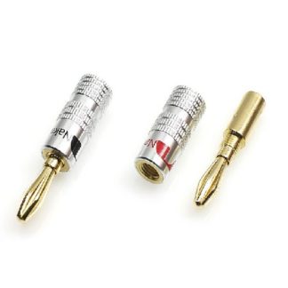 Штекер Banana кр./ч. Мет. GOLD NAKAMICHI