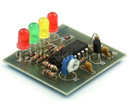 Печатная плата PCB126 ( Светодиодный индикатор уровня напряжения) под сборку