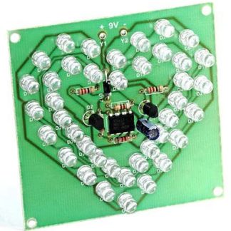 Печатная плата PCB204(светодиодное мигающее сердце) под сборку