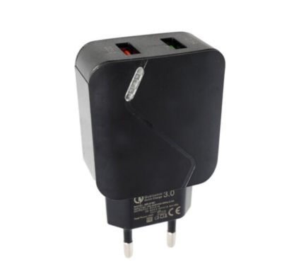 Сетевое ЗУ 2xUSB 2A+QC3.0 MR819