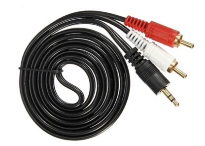 Кабель jack 3.5(штекер) — 2 RCA (штекер) 3м