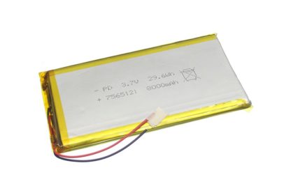 Аккумулятор Li-ion 3.7v 7000 mAh 121x65x7,5m ZE7565121
