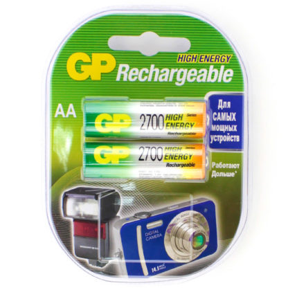Аккумулятор NiMH АА GP 2700 mAh (2шт в блистере, цена за 1шт)