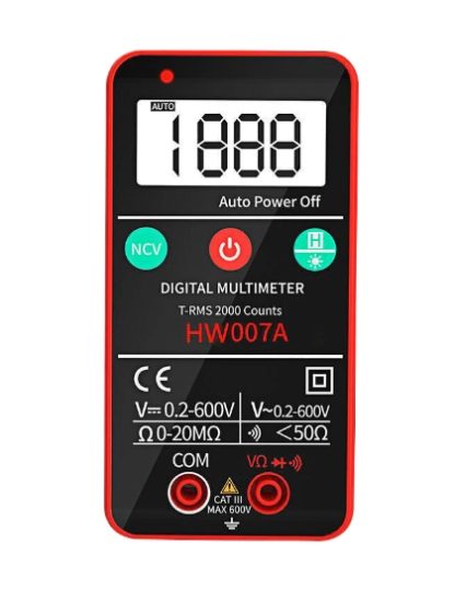 Мультиметр HW007A(авто выбор измерения, 0,2-600V, 0-20mOM, прозвонка,подсветка)