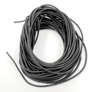 Кабель силиконовый 22 AWG 0,35мм 60/0,08 мм термостойкий луженая медь черный
