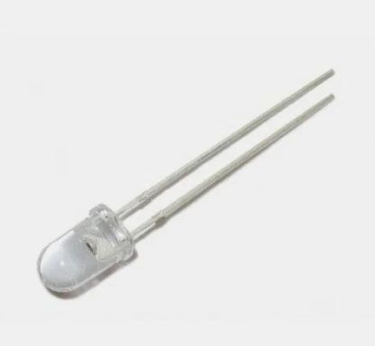 Светодиод DIP 5мм Красный мигающий (1Гц) (12v,прозрачная колба)