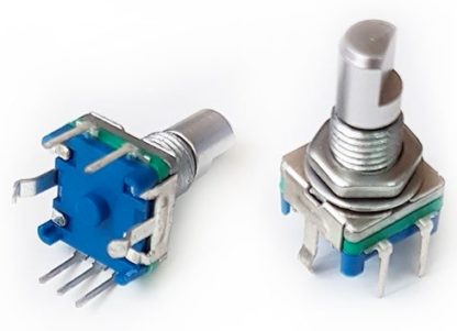 Энкодер 20 полож. на оборот,вал металл. ПОЛУКРУГ 15мм, 3pin+2pin