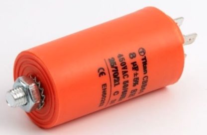 CBB60-L 8мкф 450VAC 35х65mm БОЛТ+ клеммы конденсатор пусковой рабочий