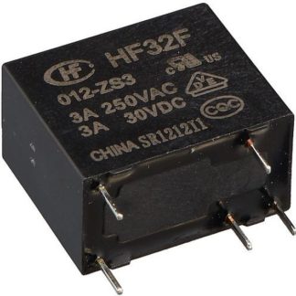 Реле HF32F/012-ZS (HLS-32F-ZS-12VDC) 10A (HELISHUN) (27285) электромагнитное