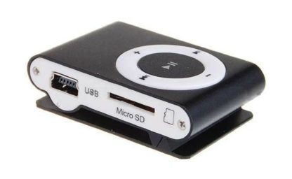 MP3 плеер без экрана (под microSD карту до 32гб, в комплекте наушники и шнур USB-microUSB)