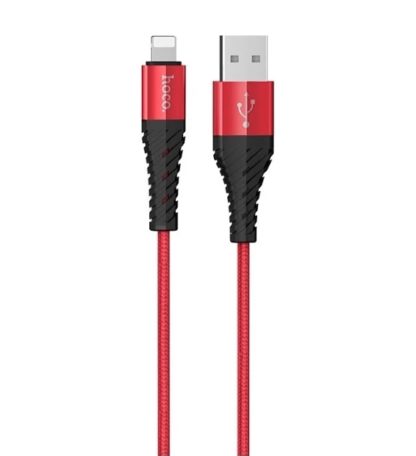 HOCO X38 Красный кабель USB 2.4A (iOS Lighting) 1м