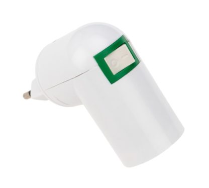 Переходник цокольный AC 220V-E14 с выключателем REXANT
