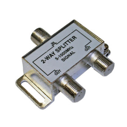 2-WAY SPLITTER металлический корпус с проходом питания на все порты (5-1000MHz)