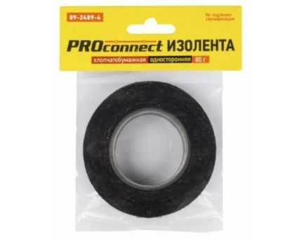 Изолента Х/Б PROconnect 18 х 0,35 мм, (ролик 11,3 м/80 г) (2-ПОЛ)