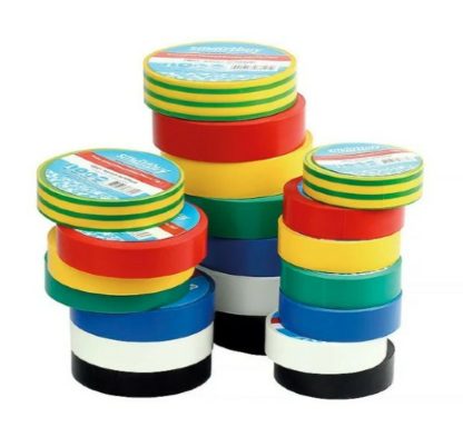 Набор Изолента импорт. 15mmx10m (5штук = ++бел+крас+зелен) SMARTBUY