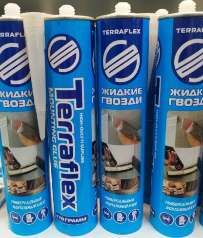 Жидкие гвозди TERRAFLEX 470гр (серый,бежевый)