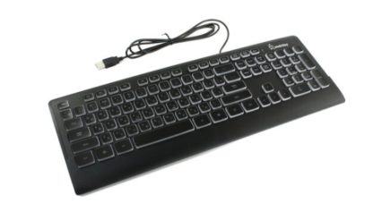 Клавиатура проводная мультимедийная Smartbuy 303 с подсветкой (SBK-303U-K)(USB)