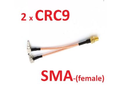 Пигтейл Переходник CRC9 (штекер)(2.8mm) + CRC9(2.8mm) - SMA (гнездо) (для соединения 3G и 4G модемов с антенной)