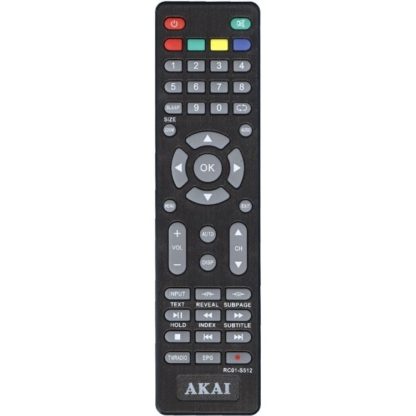 AKAI RC01-S512 (=SUPRA,HYUNDAI) (корпус как MISTERY 2622,правая нижняя кнопка Запись)  пульт для телевизора