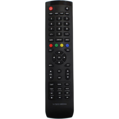 AKAI Y-72C2 MEDIA (корпус Y-72C2,кнопки под джойстиком REC,TV/RADIO.справа от джойстика MEDIA)  пульт для телевизора