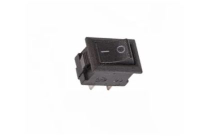 Выключатель клавишный 250V 3А 15x11мм 2PIN ON-OFF (SC-719) черный Micro