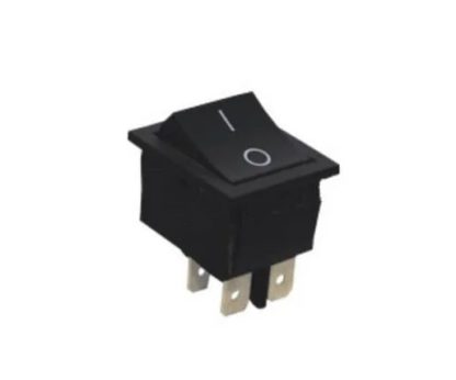 Выключатель клавишный KCD4 4PIN ON-OFF 220V кр.,30A для сварочных аппаратов, точил и т.д.