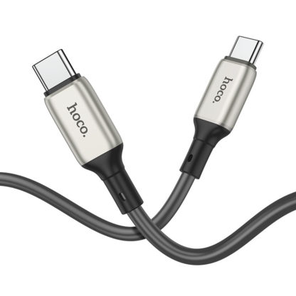 Кабель HOCO X66 Howdy 60W charging data cable Type-C to Type-C (серый), , шт