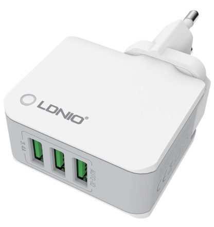 Блок питания зарядка (3А 3 USB гнезда LDNIO) сетевая